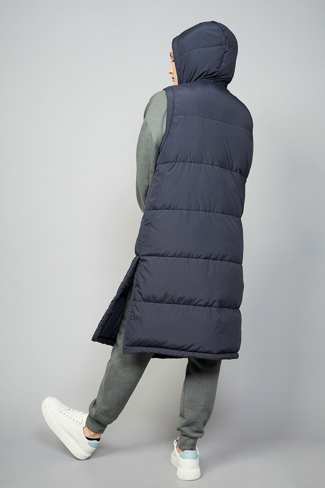Danville Vest Vegan Steel Blue - LANGERCHEN