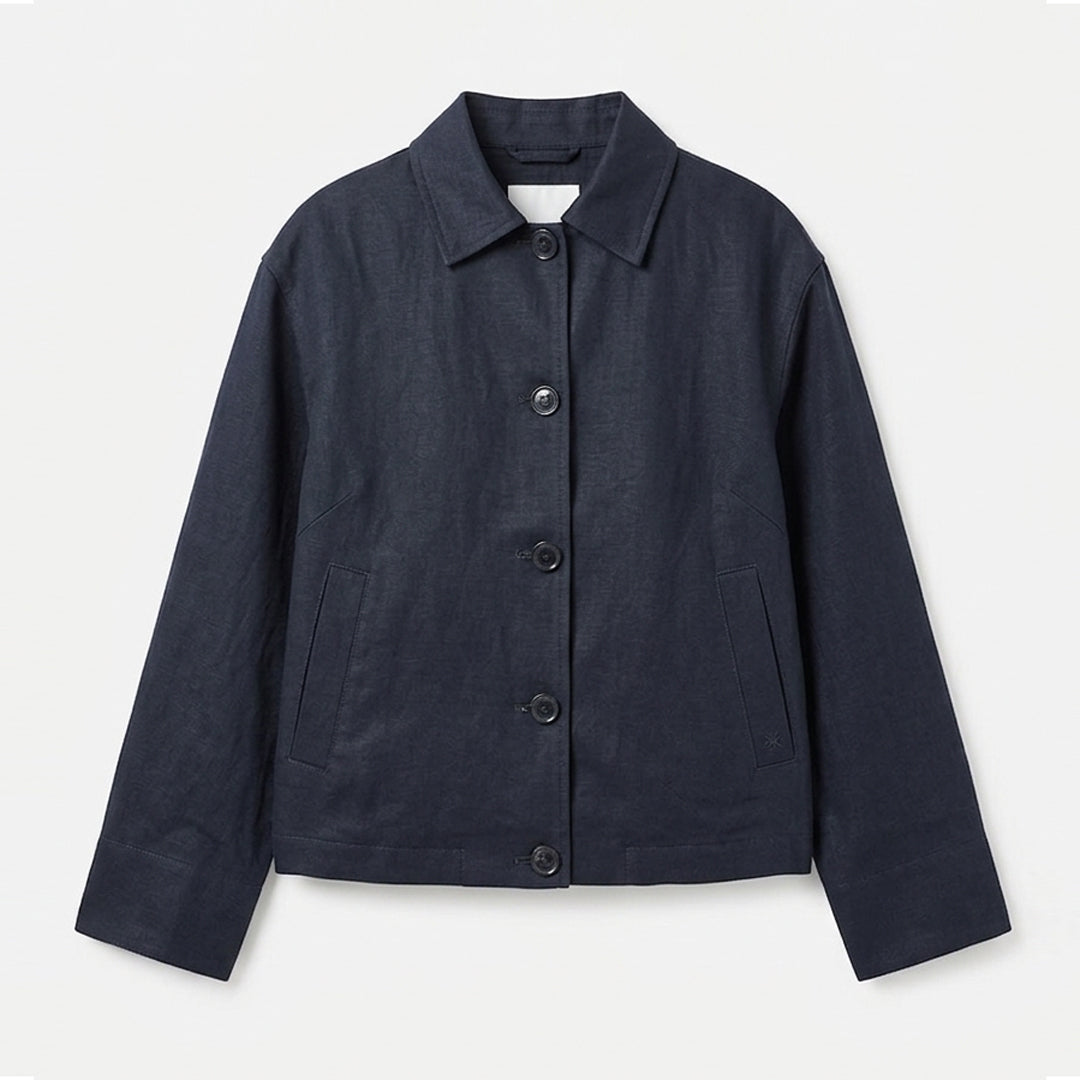 Alsen Linen & Tencel Jacket Navy