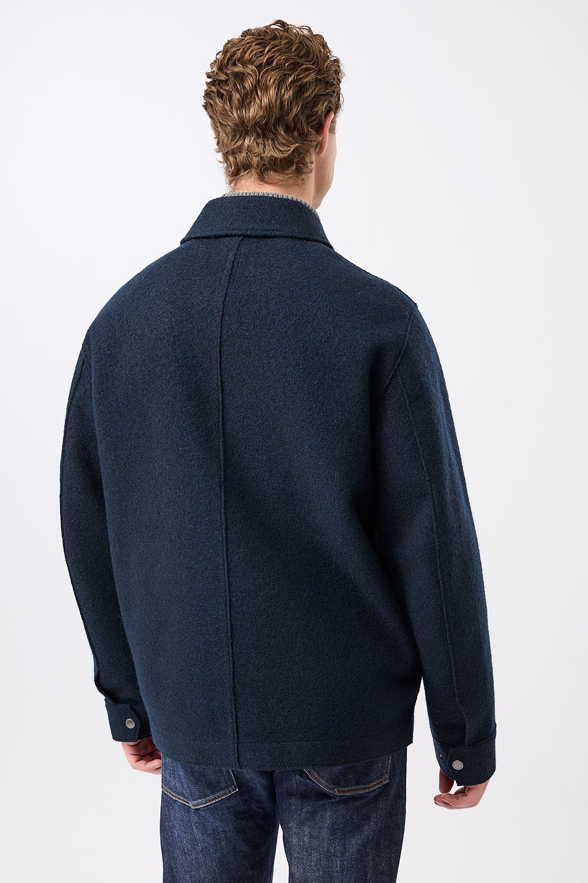 Lucan Organic Wool Jacket Navy