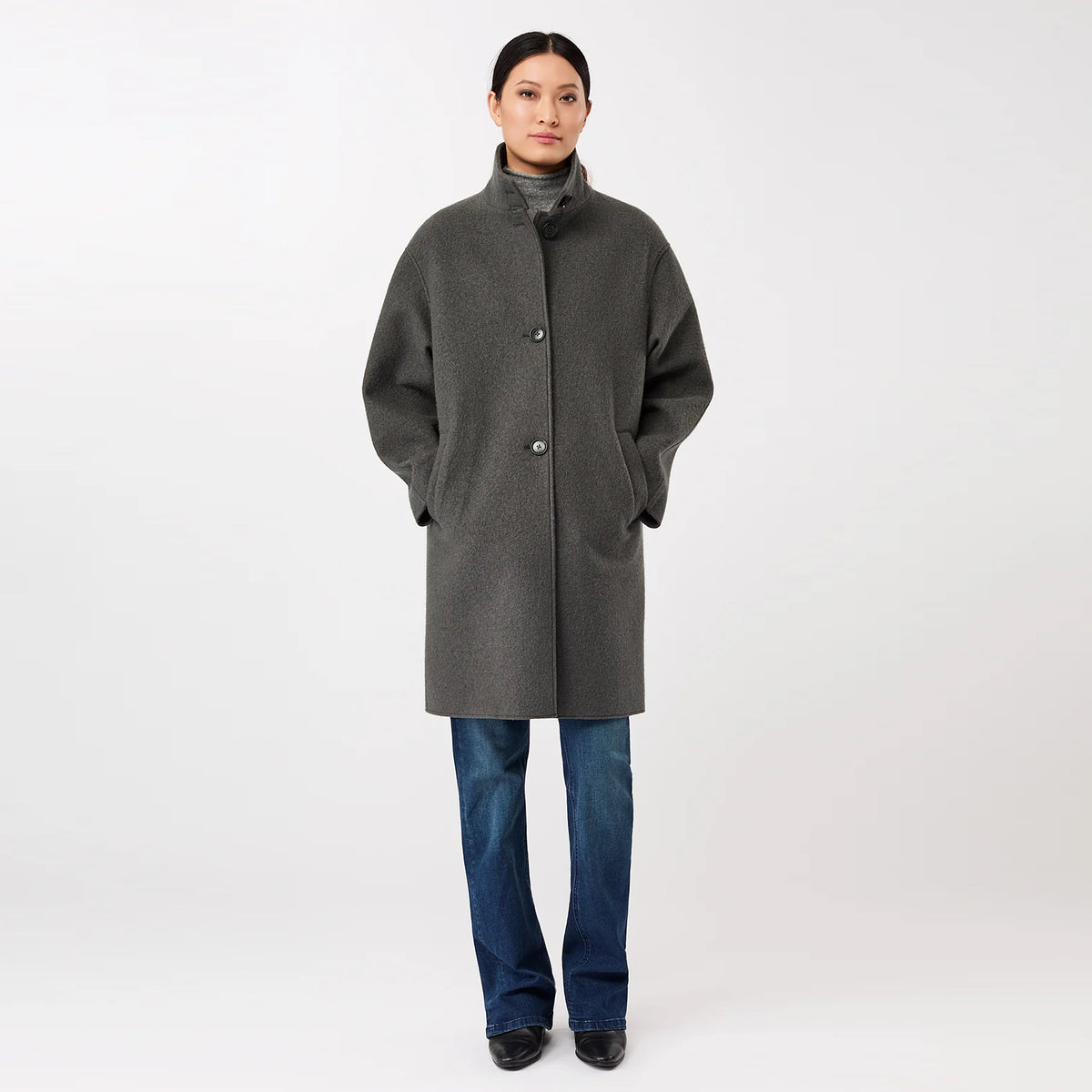 Pennfield Organic Wool Coat Platinum