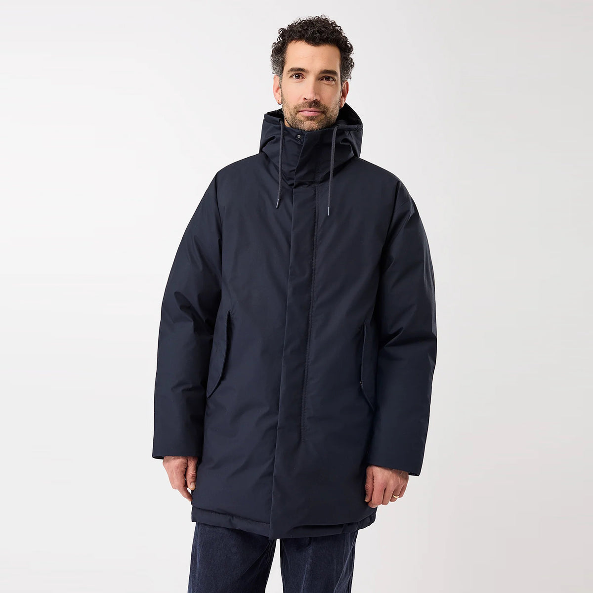 Winter Parka Eco-Down with Hood Navy