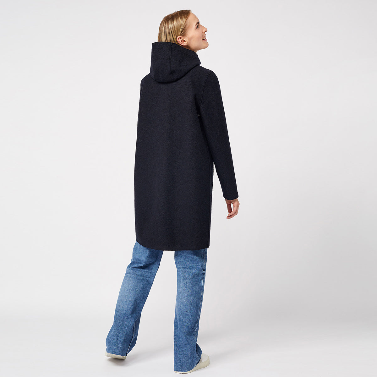 Risana Organic Wool Parka Carbon - LANGERCHEN