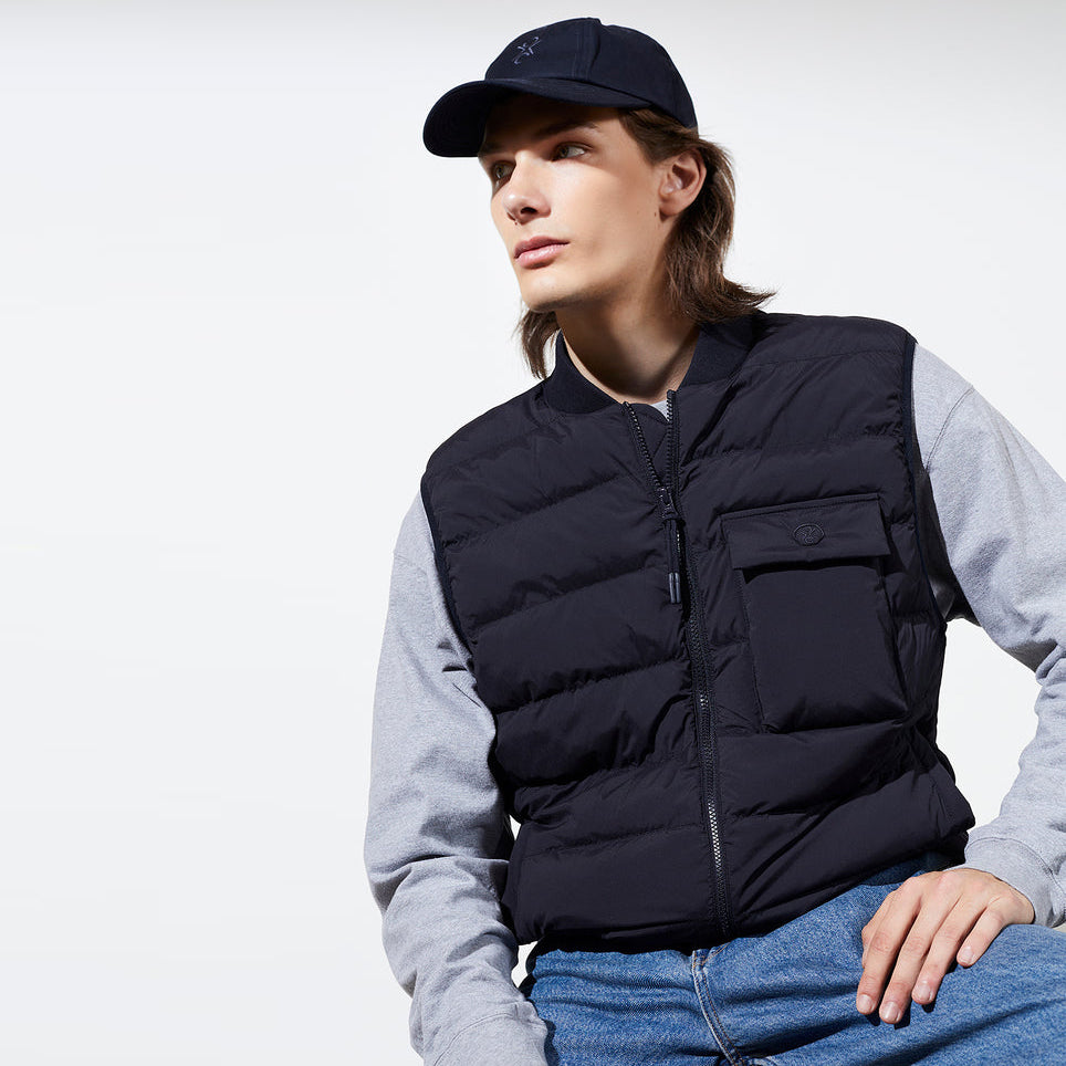 Vest Dothan Stretch Navy - LANGERCHEN