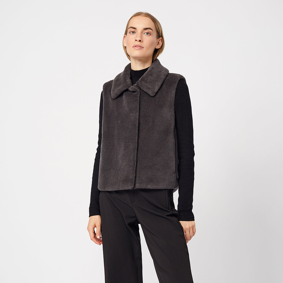 Willroy Organic Wool Vest Chinchilla - LANGERCHEN
