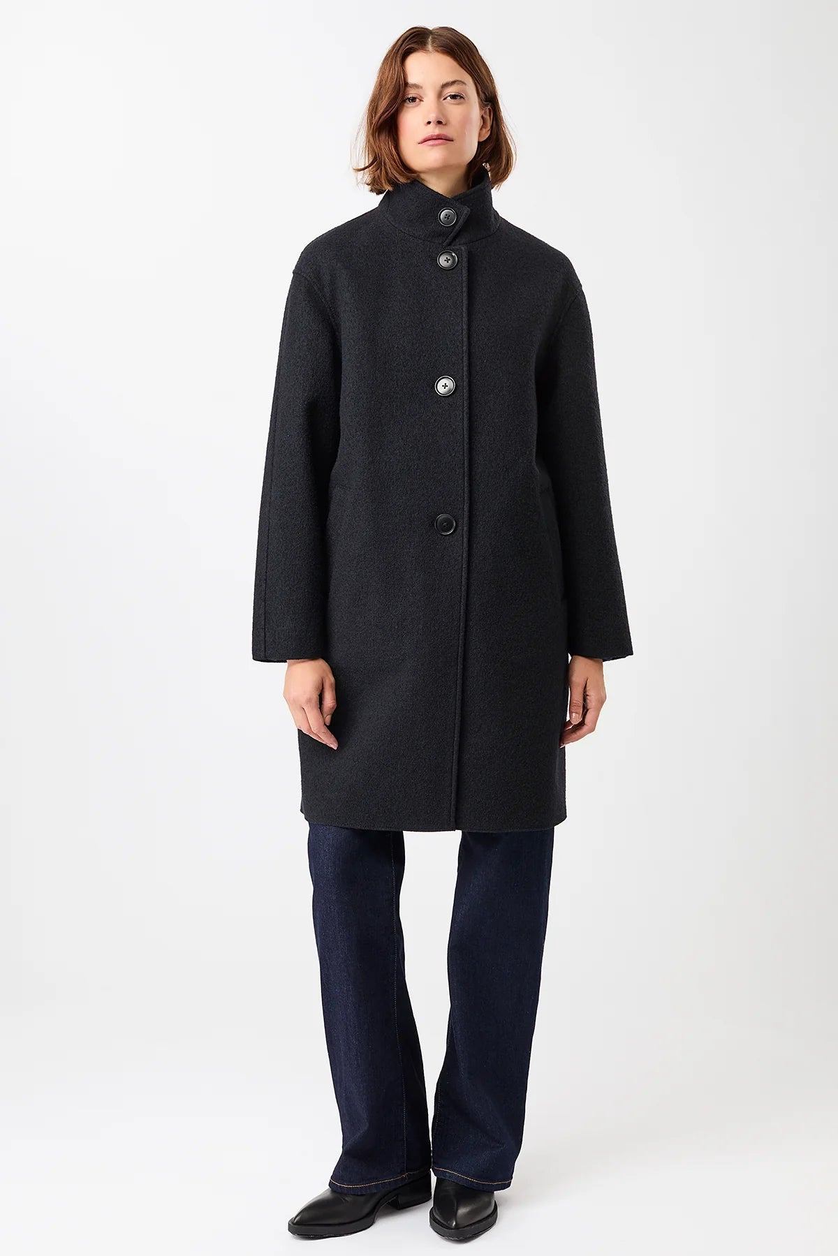 Pennfield Organic Wool Coat Carbon
