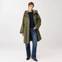 Long Parka Womens Wool Lining Olive