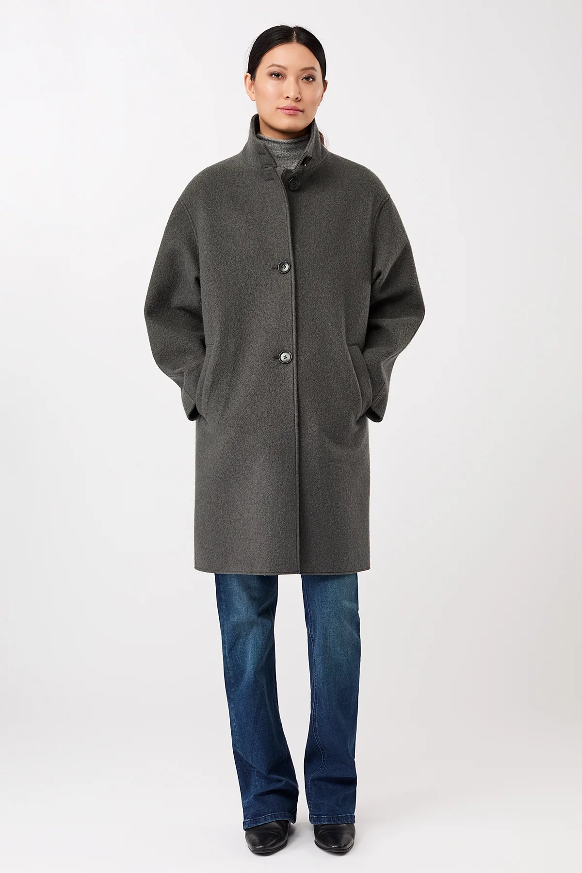 Pennfield Organic Wool Coat Platinum