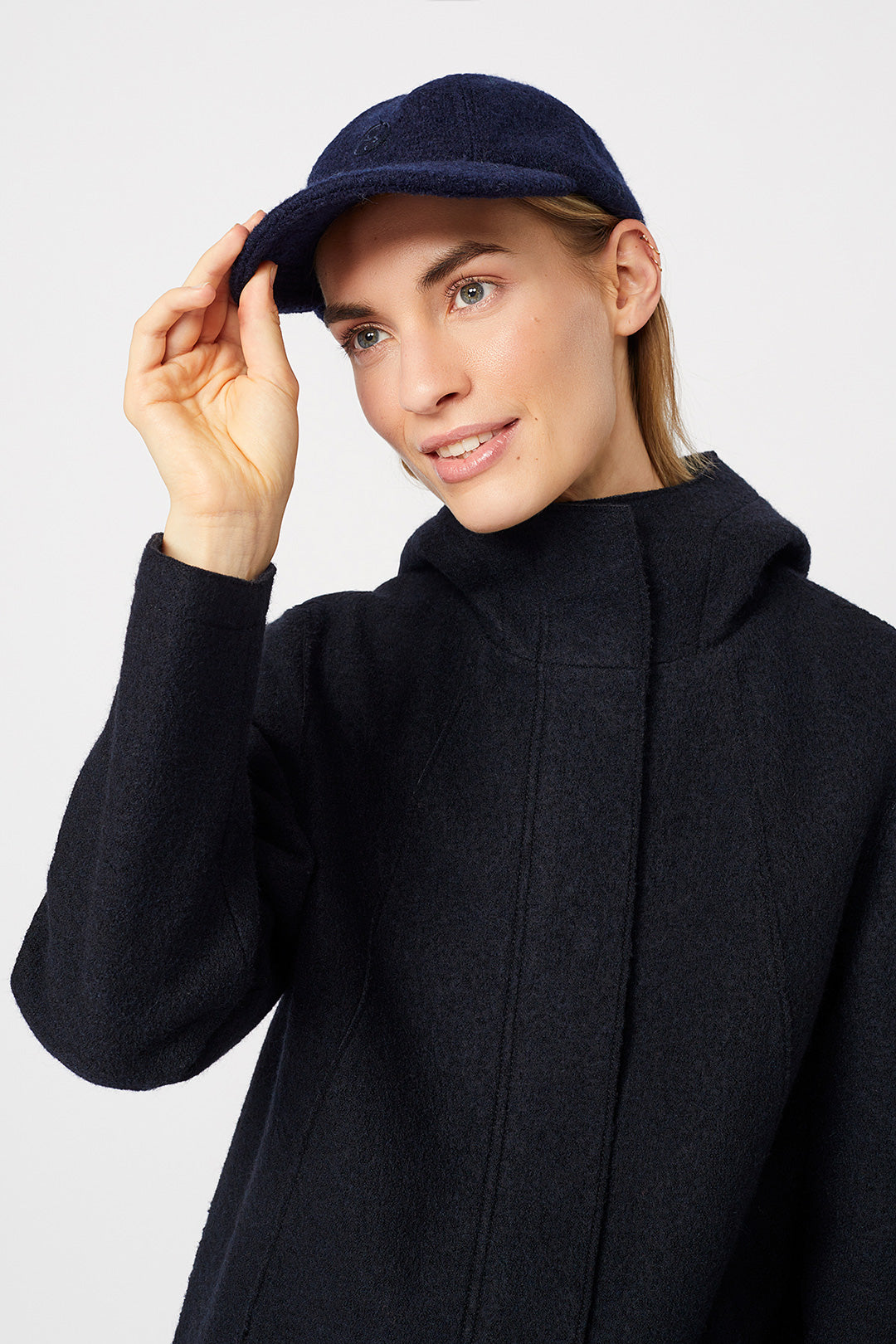 Risana Organic Wool Parka Carbon - LANGERCHEN