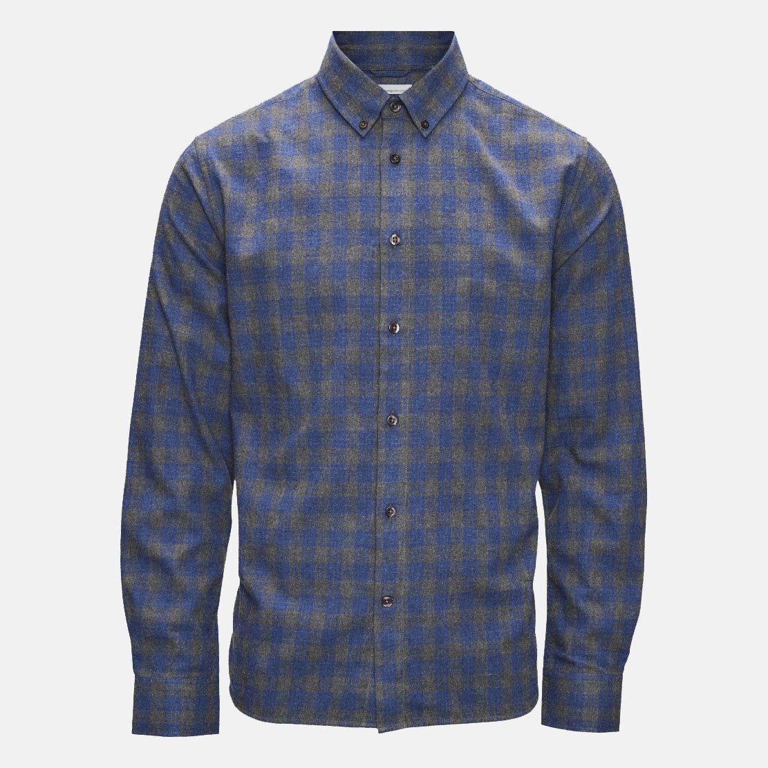 Larch Checked Button Down Collar - KNOWLEDGE COTTON APPAREL