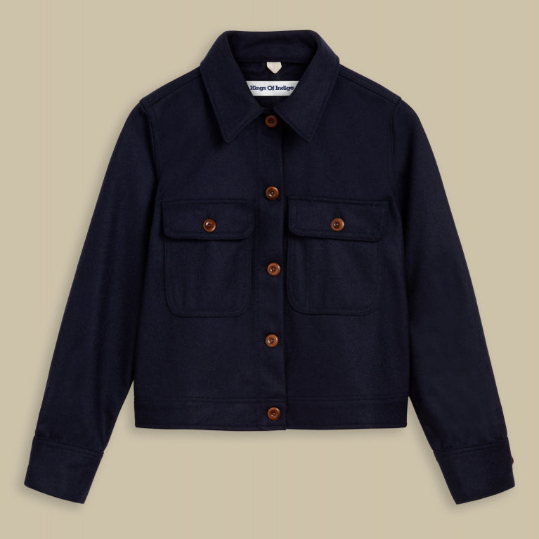 Lavinia Navy Workwear Jacket - KINGS OF INDIGO