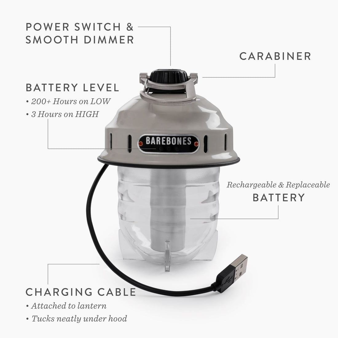 Beacon Rechargeable Light Vintage White