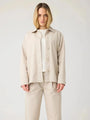 Light Poplin Jacket Feather Gray