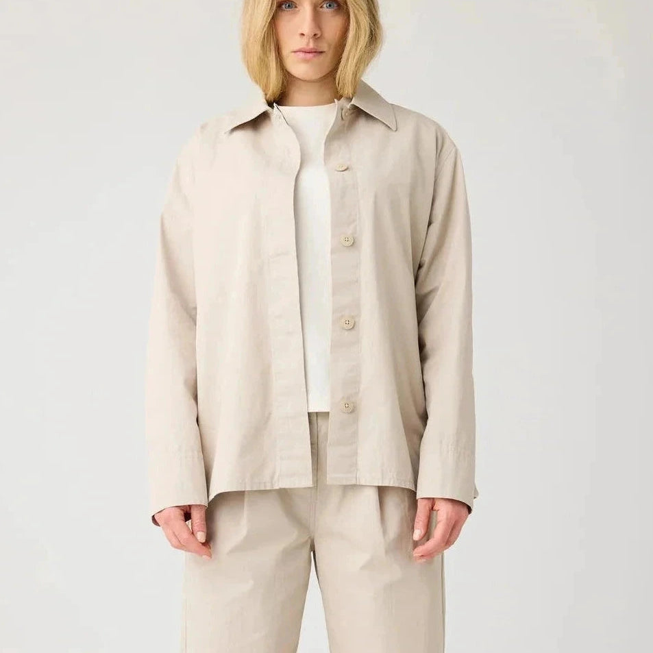 Light Poplin Jacket Feather Gray