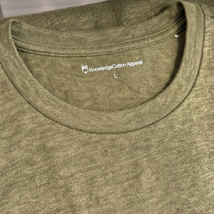 T-shirt Linne Herr Ekologisk Lin Burned Olive
