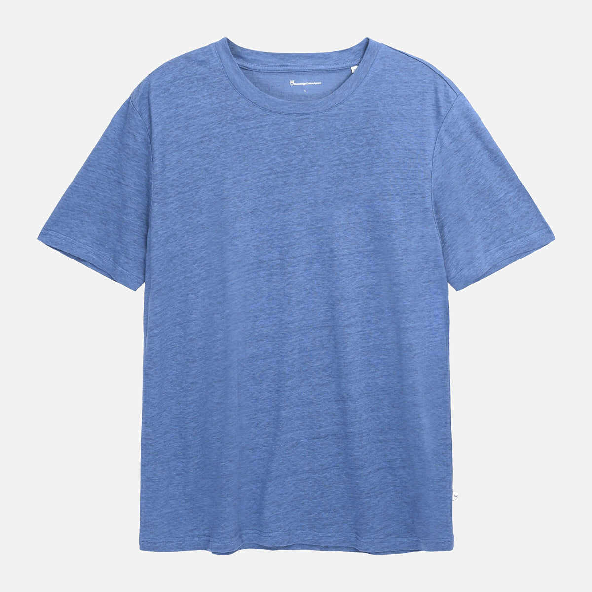 T-shirt Linne Herr Ekologisk Ljusblå - KNOWLEDGE COTTON APPAREL