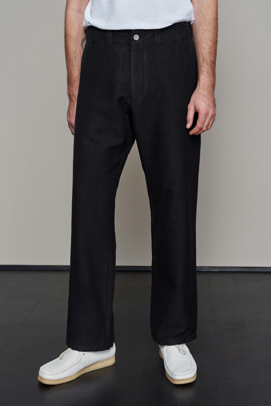 Waban Winter Linen Trousers Black