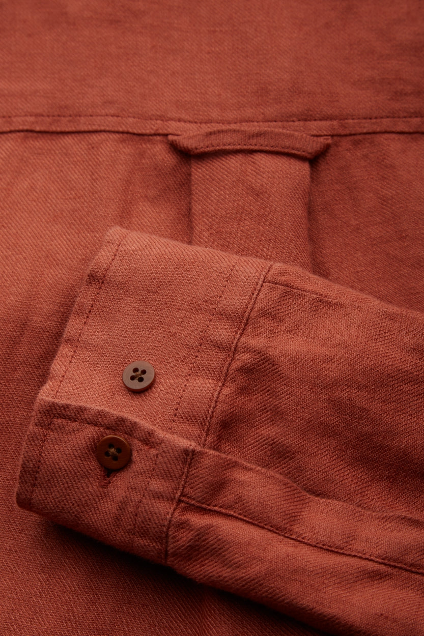 Taja Heavy Linen Terracotta - KINGS OF INDIGO