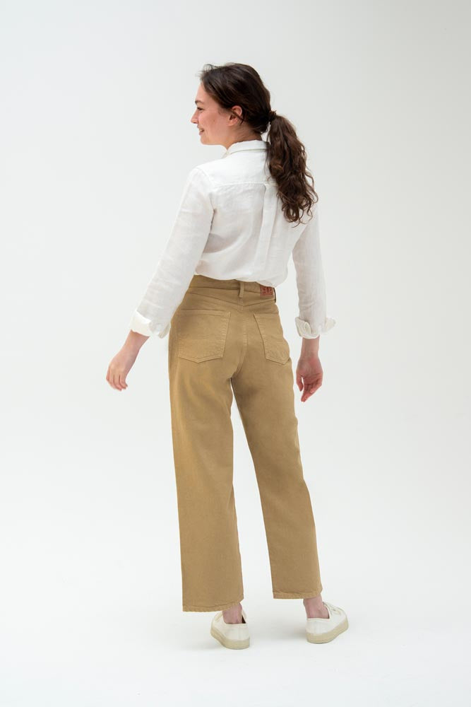 Liora Cropped Holo Beige - KINGS OF INDIGO