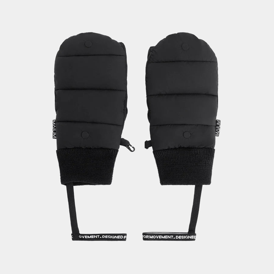 Convertible Waterproof Winter Mittens Black