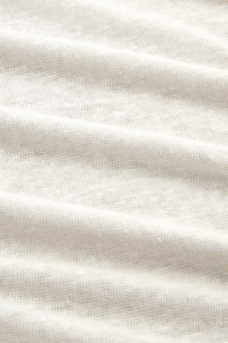 Majaji Off-White Linen Tee - KINGS OF INDIGO