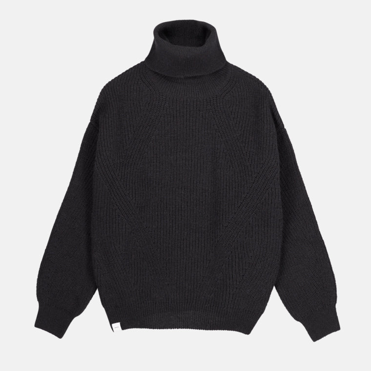 Alma Organic Wool Knit Black - MAKIA