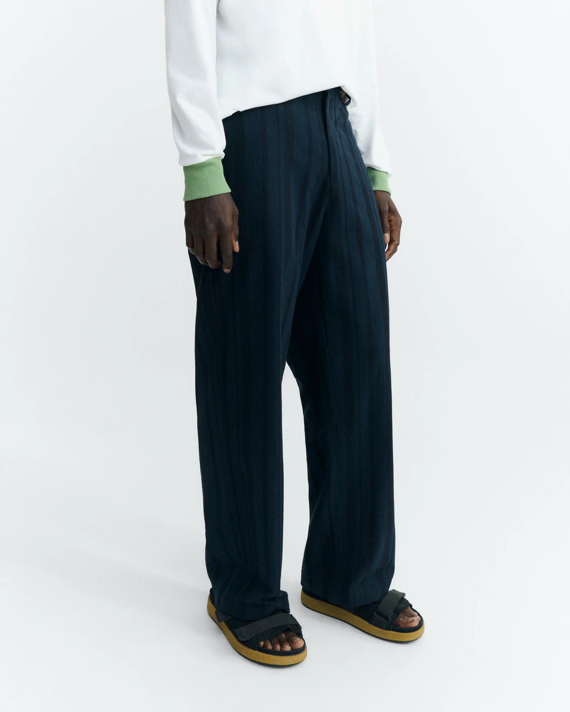 Marc Navy Dappled Stripes Pants