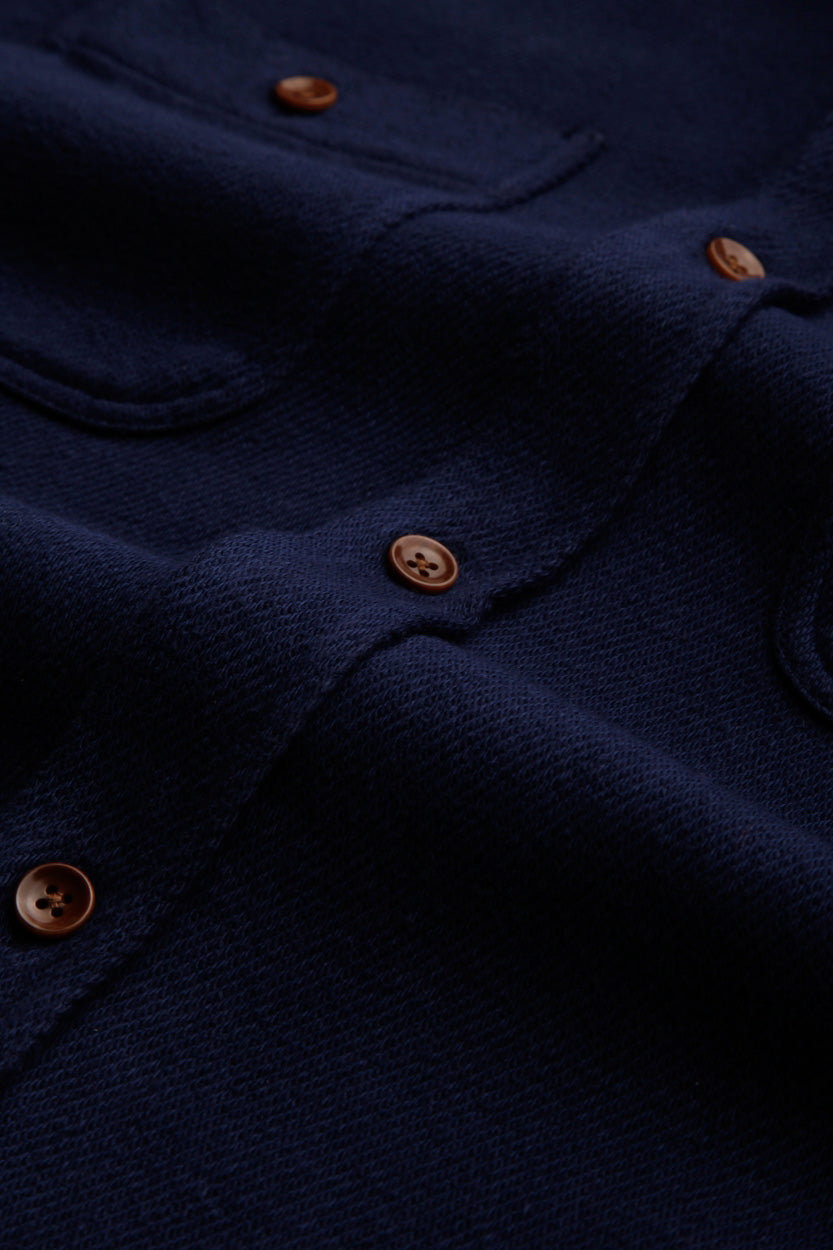 Juntoku Overshirt Navy - KINGS OF INDIGO