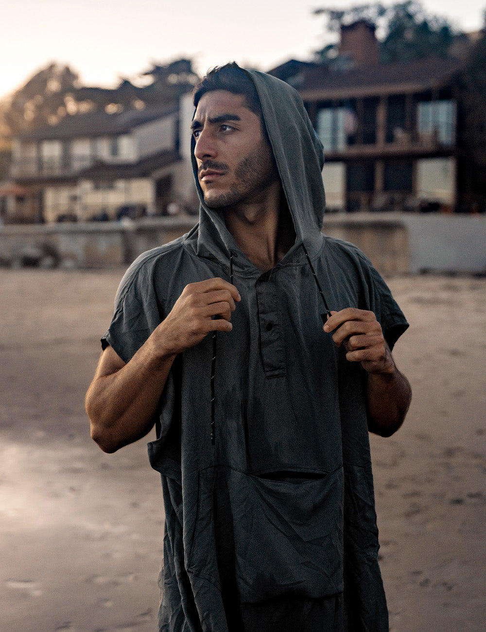 NanoDry Travel Poncho Charcoal