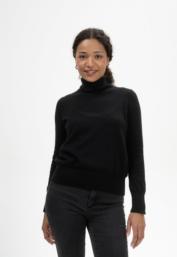 Mayura Fine Knit Turtleneck Black