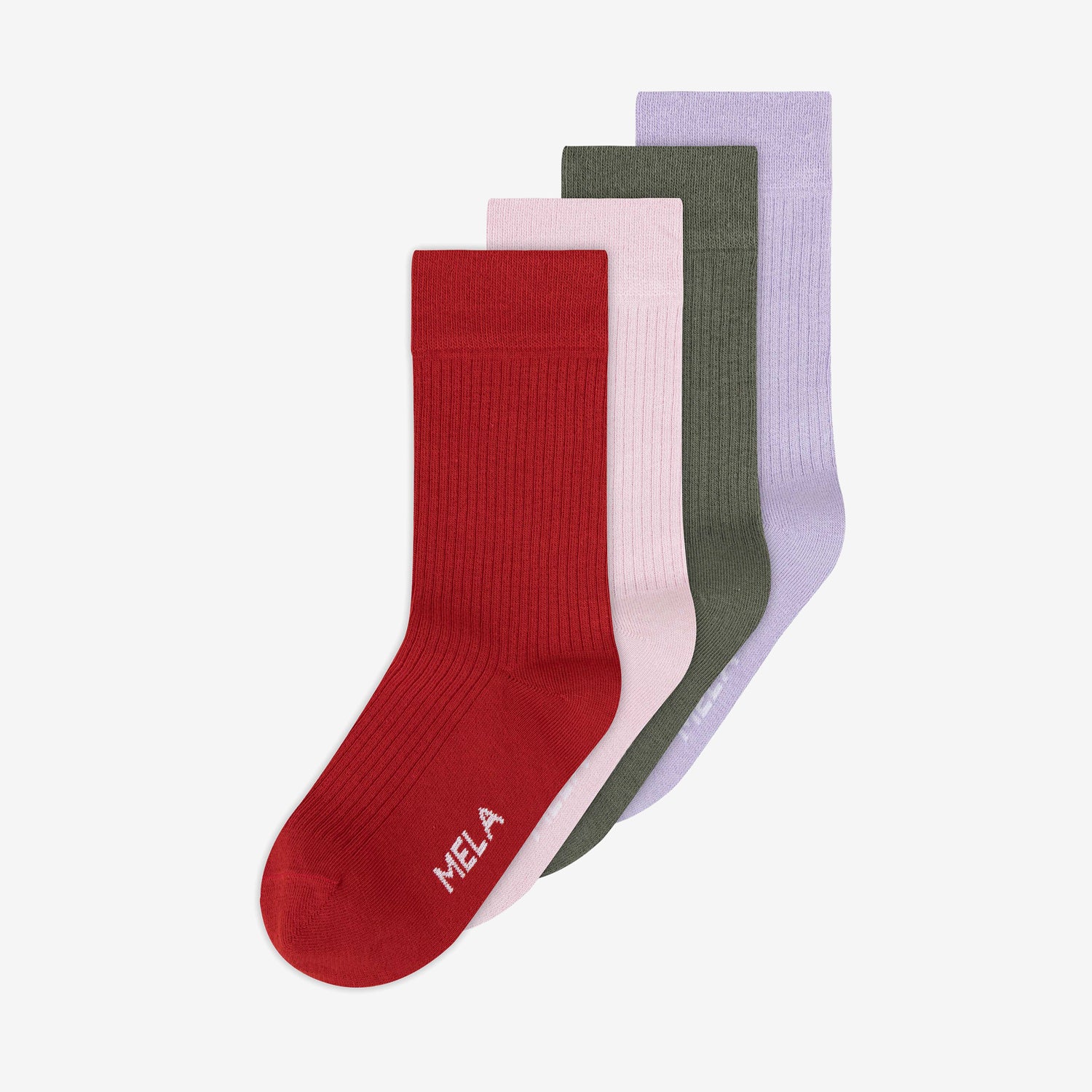 4-pack Ribbed Socks Spring Blossom Mix