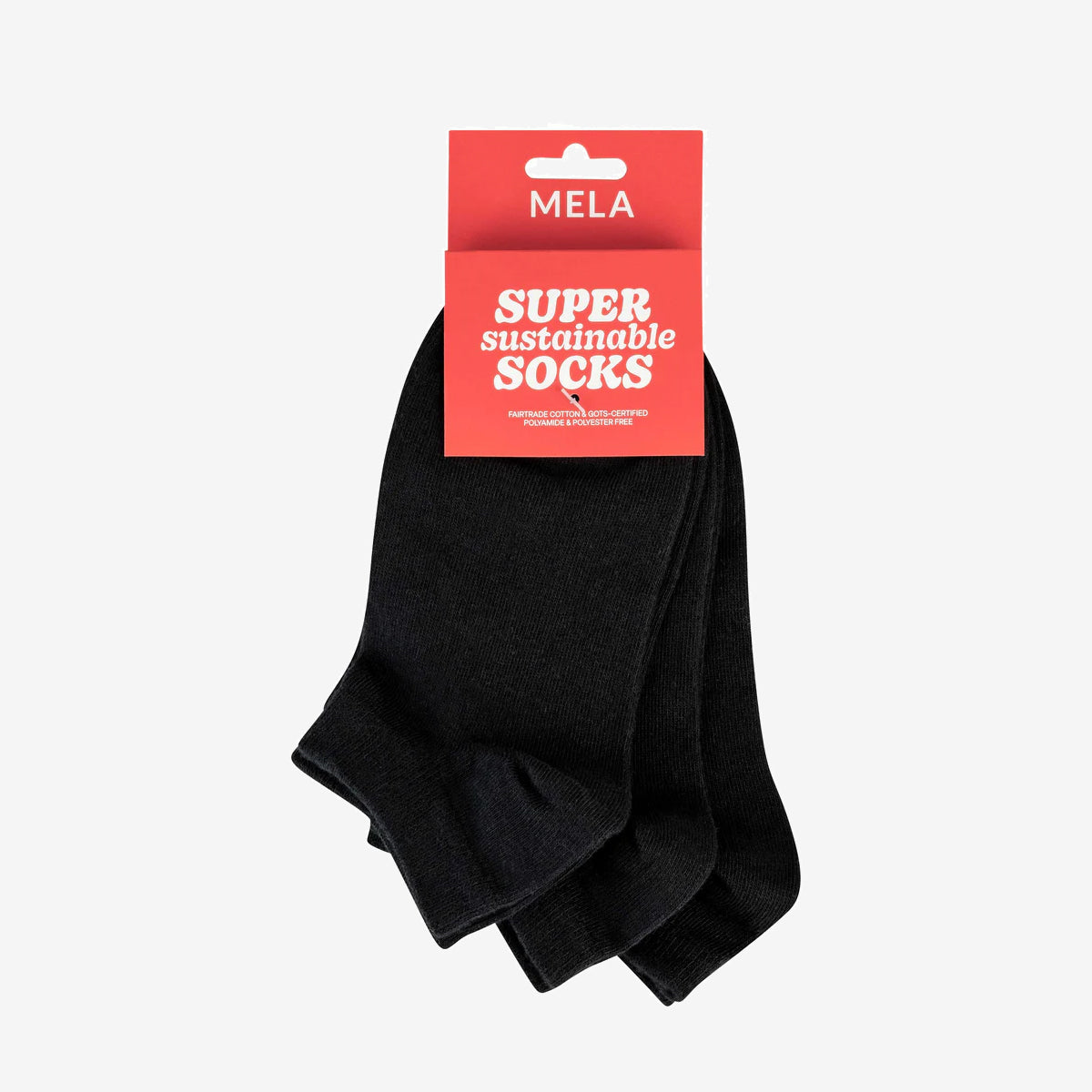 3-pack Super Sustainable Sneaker Socks Black