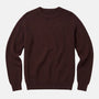 Merino Crew Neck Sweater Chocolate Torte