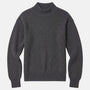 Merino High Neck Sweater Dark Grey Melange