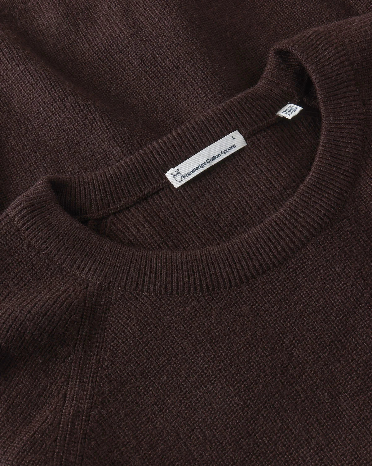 Merino Crew Neck Sweater Chocolate Torte
