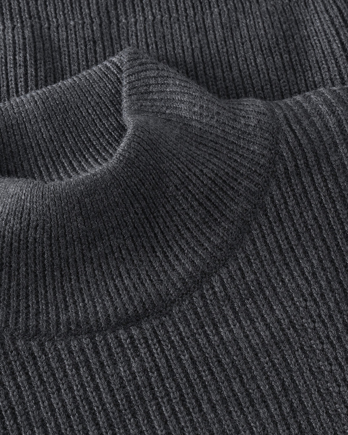 Merino High Neck Sweater Dark Grey Melange
