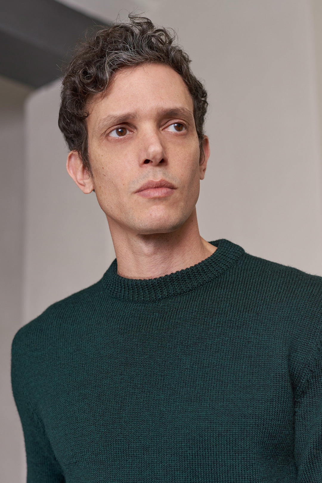 Morten Merino Wool Knit Racing Green