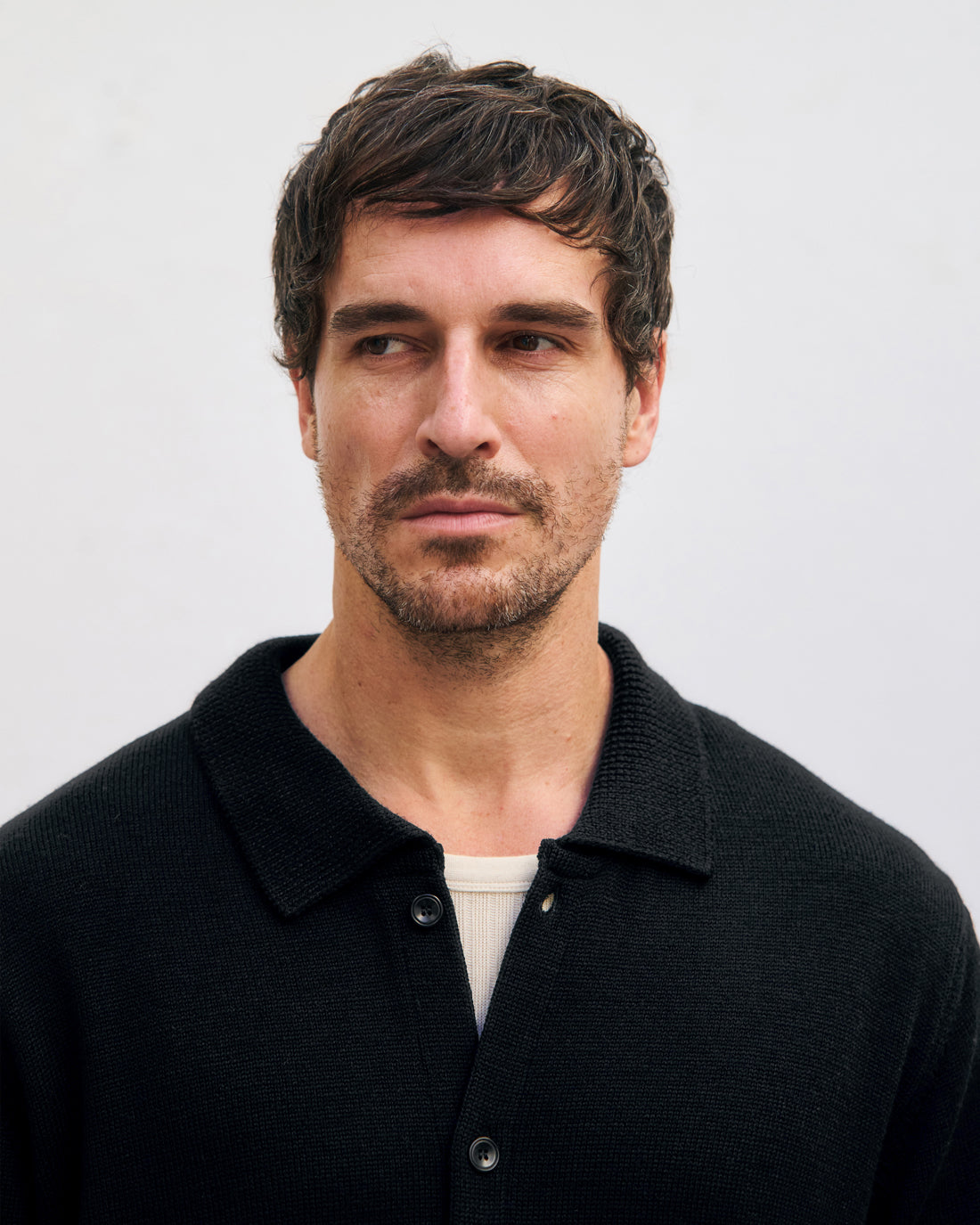Merino Wool Shirt True Black