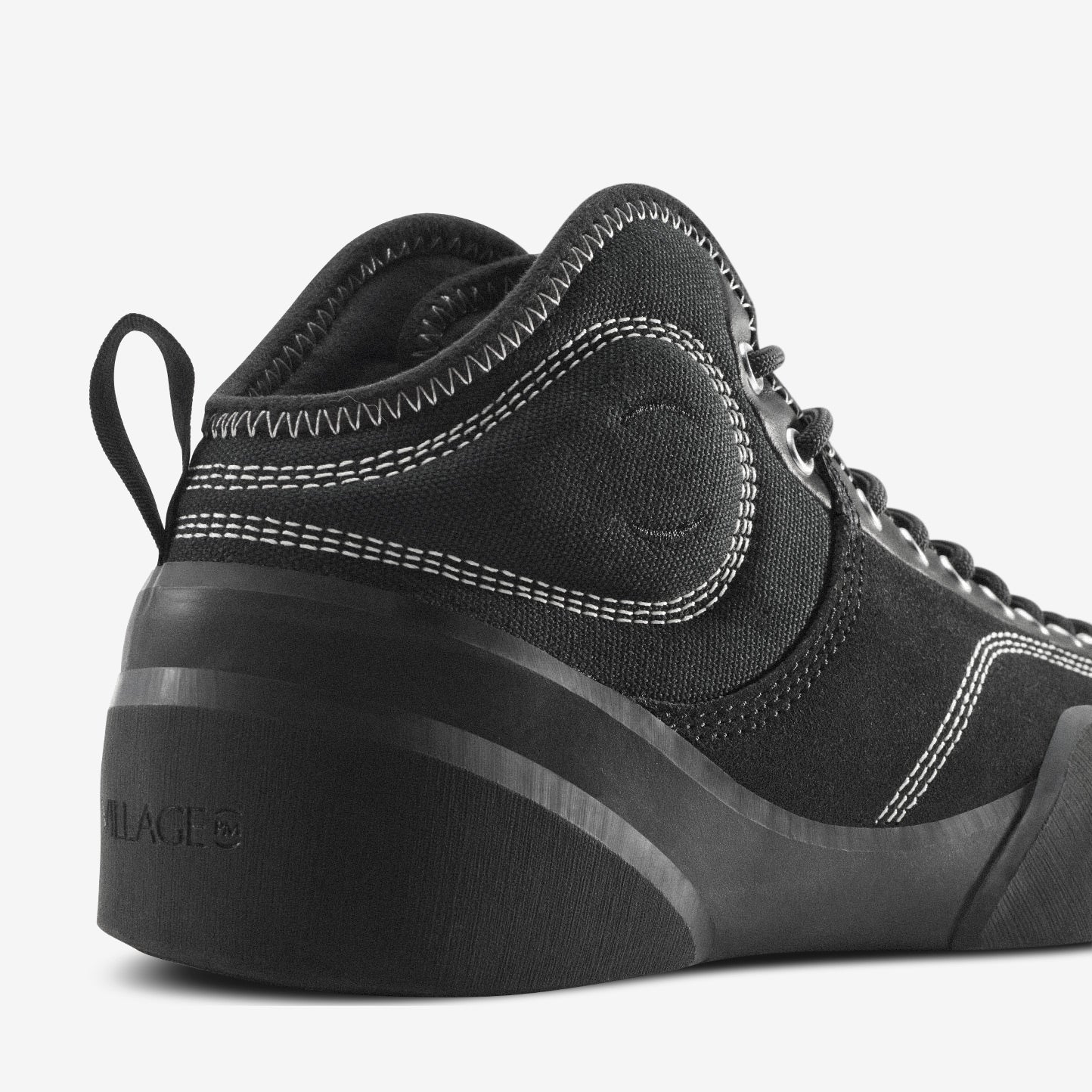 1PM Mid Black Suede