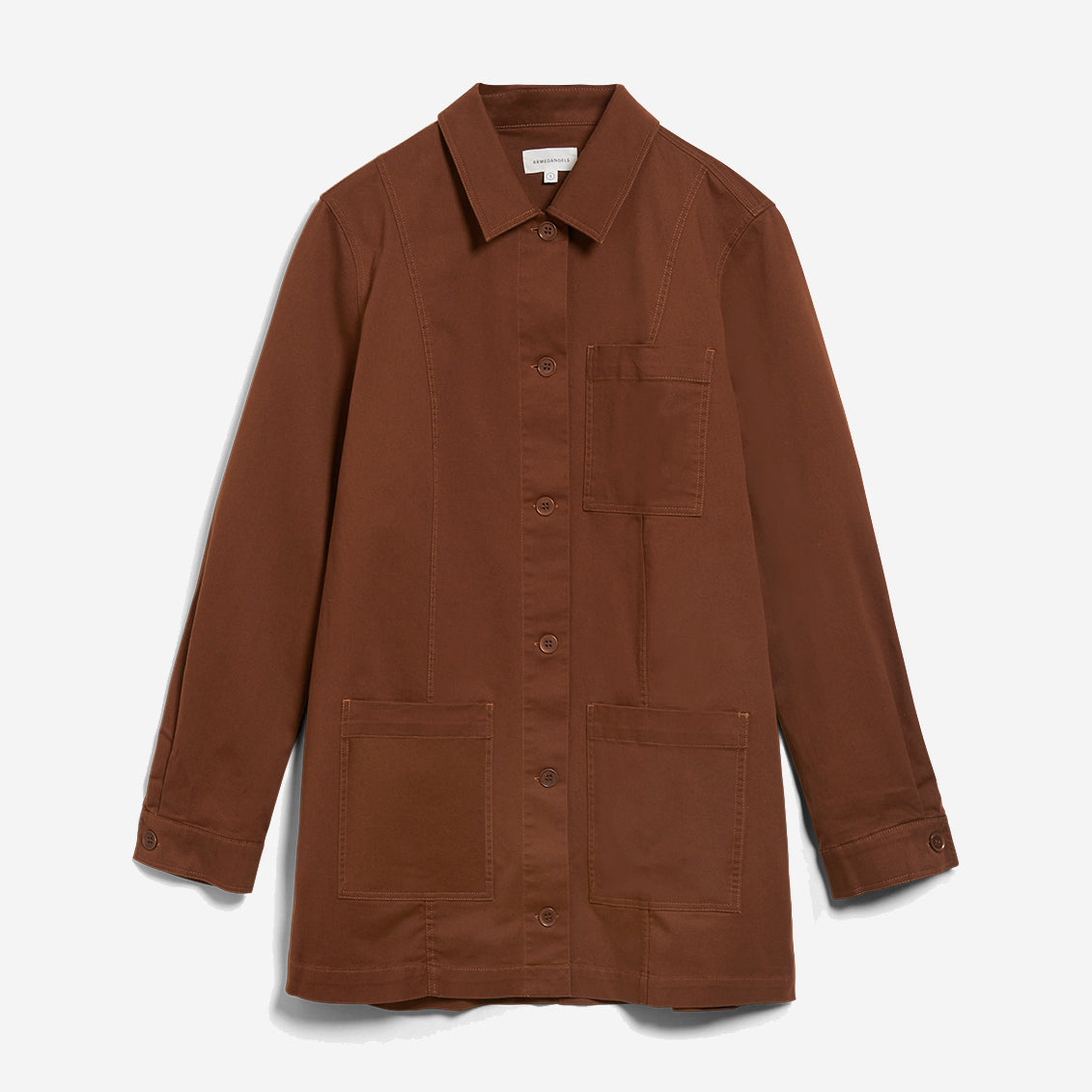 Mirjaam Overshirt Jacket Cacao - ARMEDANGELS