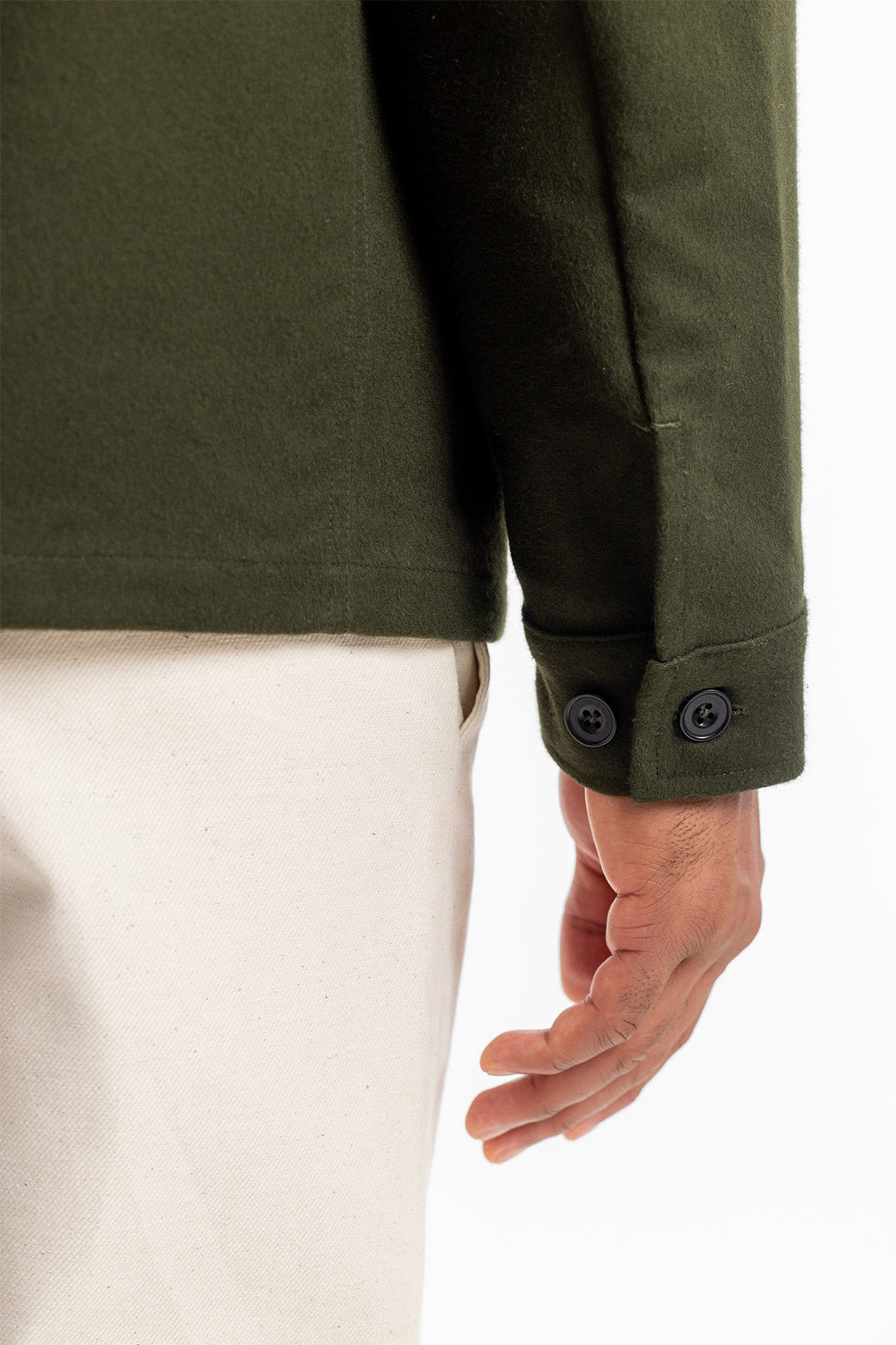 Moleskin Organic Cotton Jacket Olive - ROTHOLZ