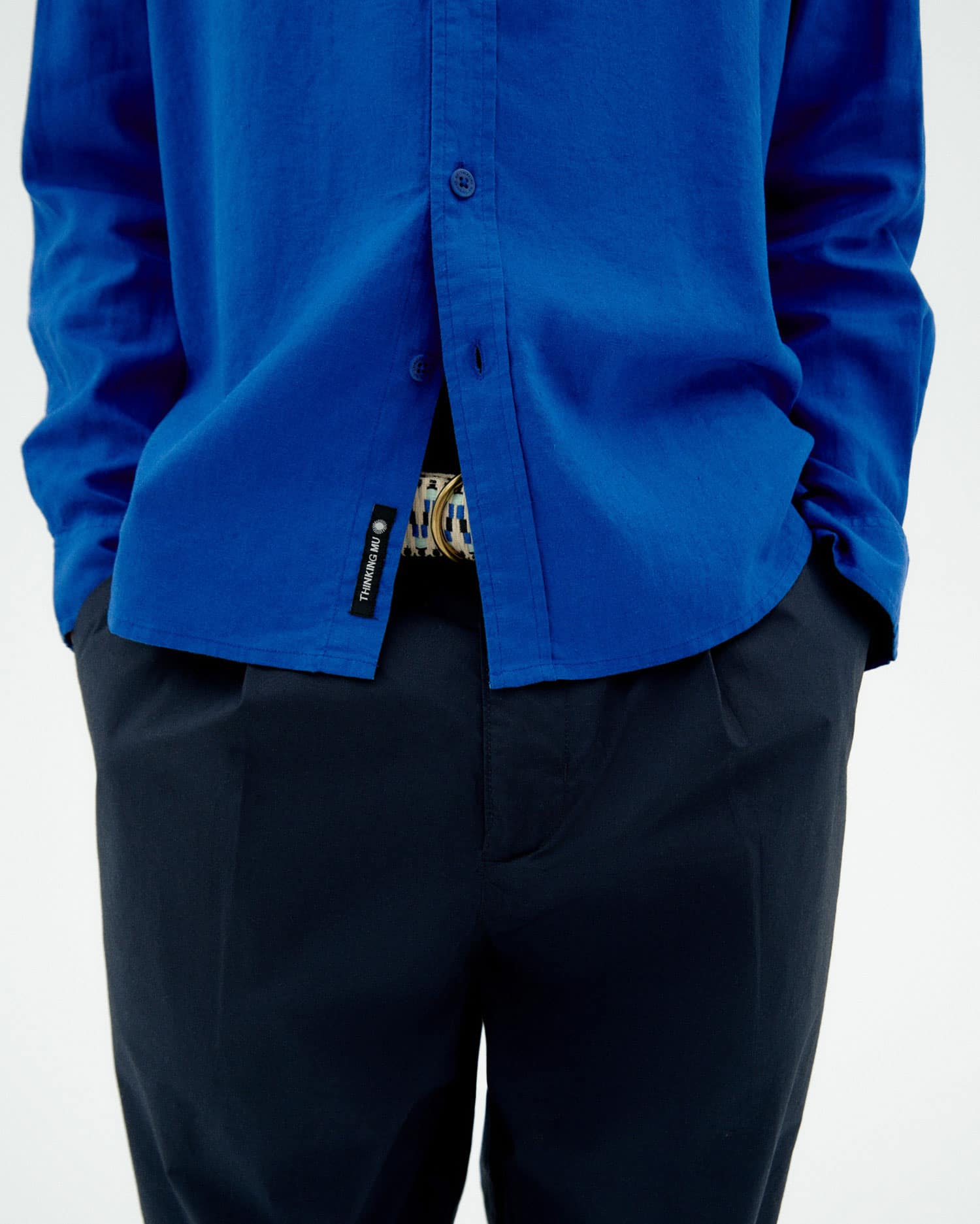 Ant Hemp & Tencel Shirt Indigo Blue