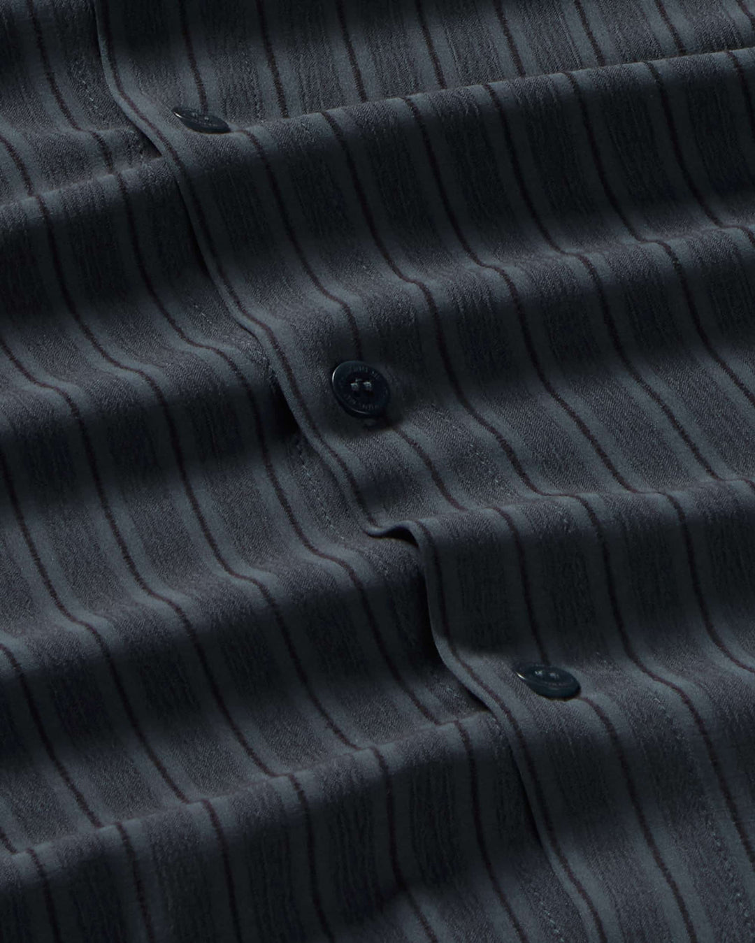 Haru Dark Green Ecovero Striped Shirt