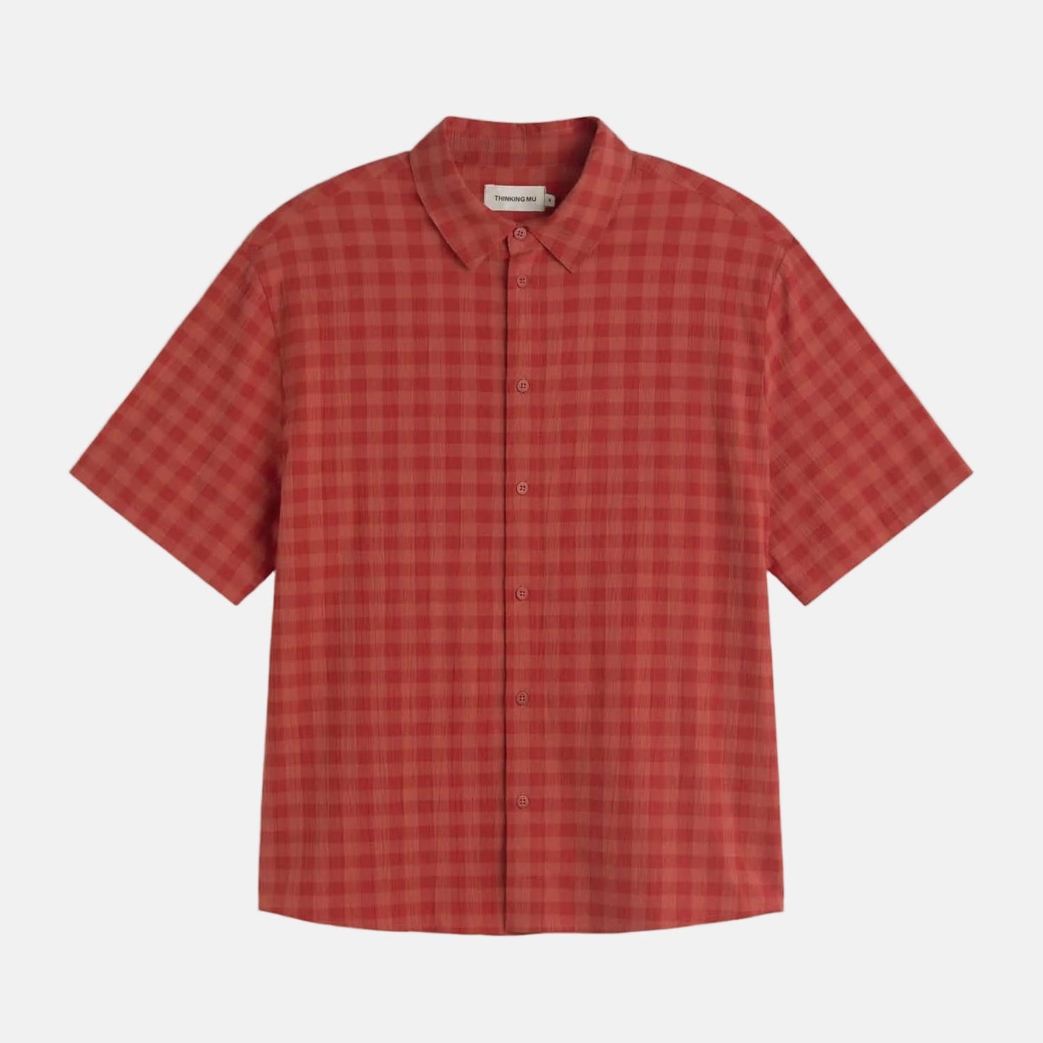 Paddy Seersucker Shortsleeve Shirt Red