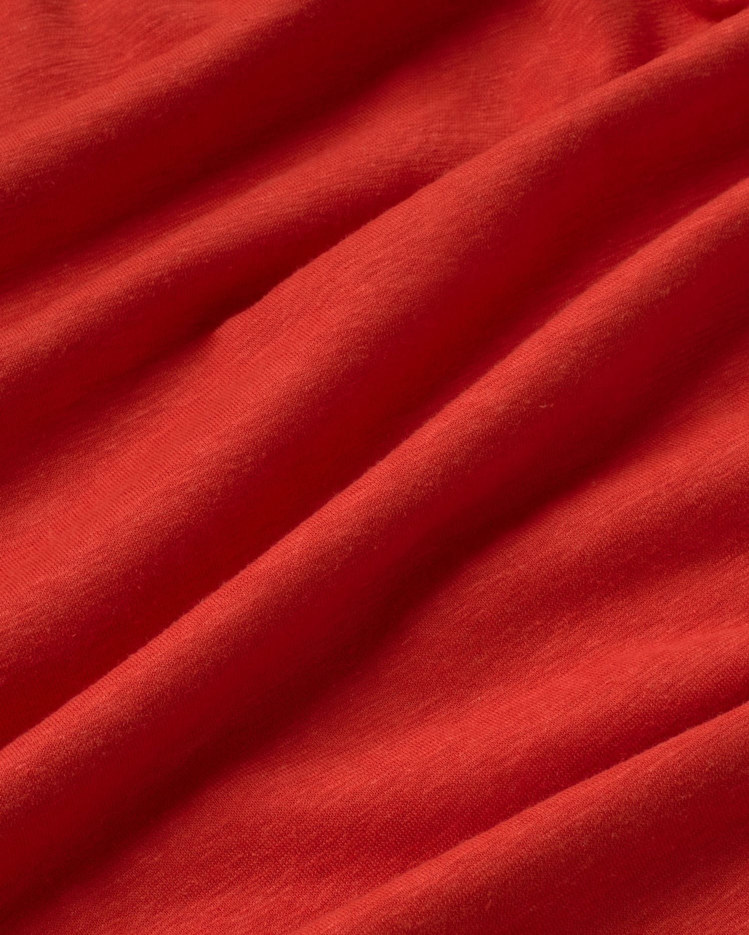 Hemp Roy Big Collar T-shirt Clavel Red