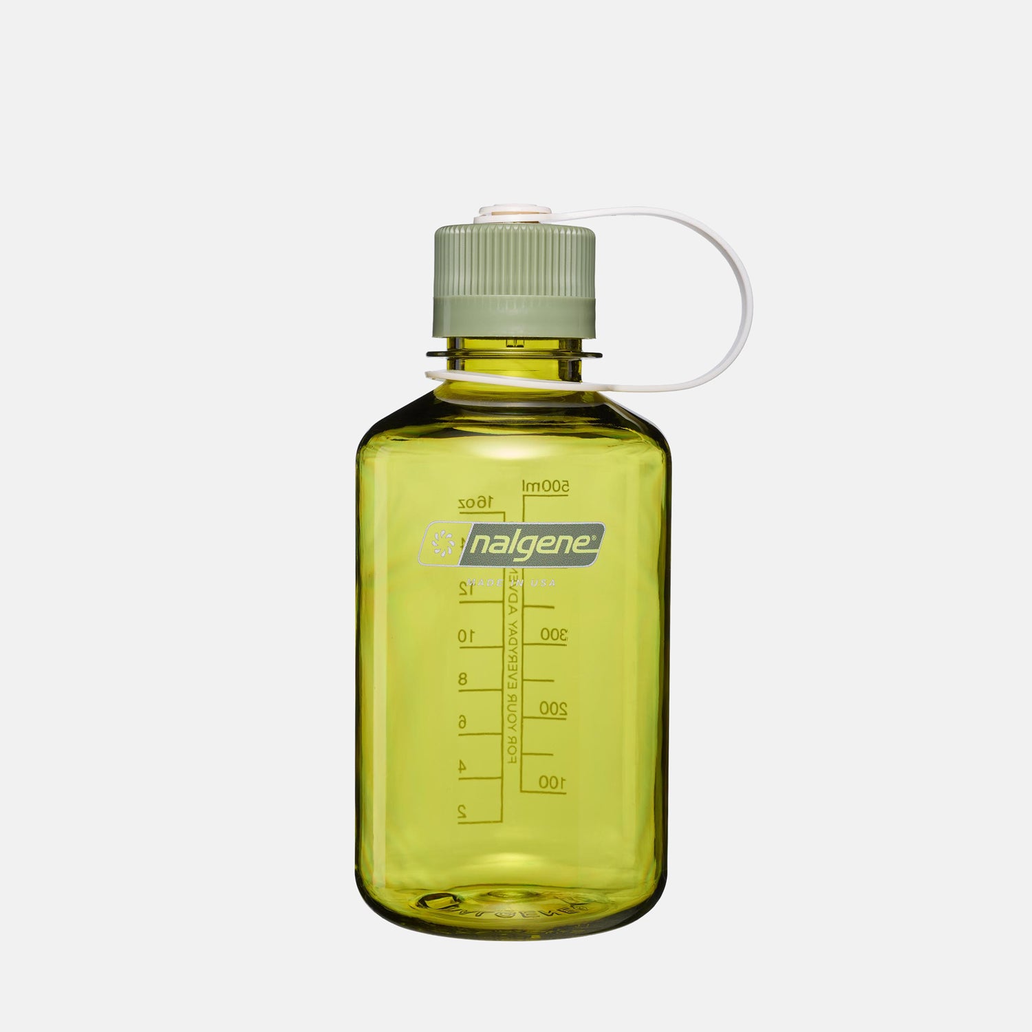 500ml Narrow Mouth Sustain Water Bottle Endive Oil Green