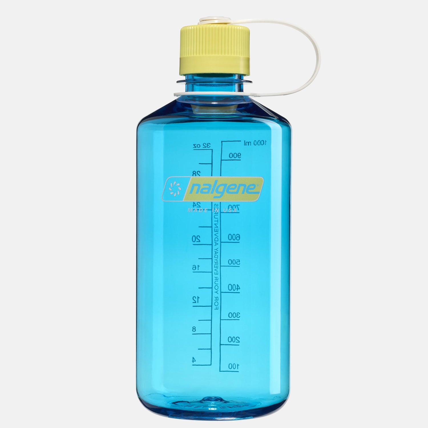 1L Narrow Mouth Sustain Water Bottle Blue Atoll Endive