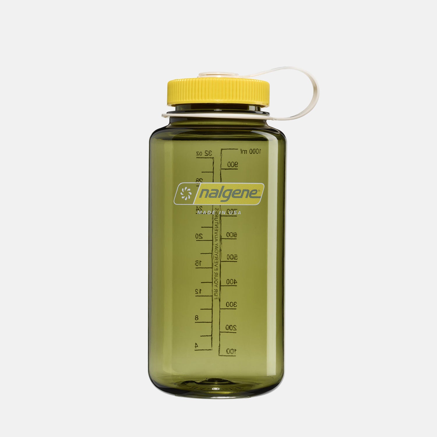 1L Wide Mouth Sustain Water Bottle Oil Green Freesia