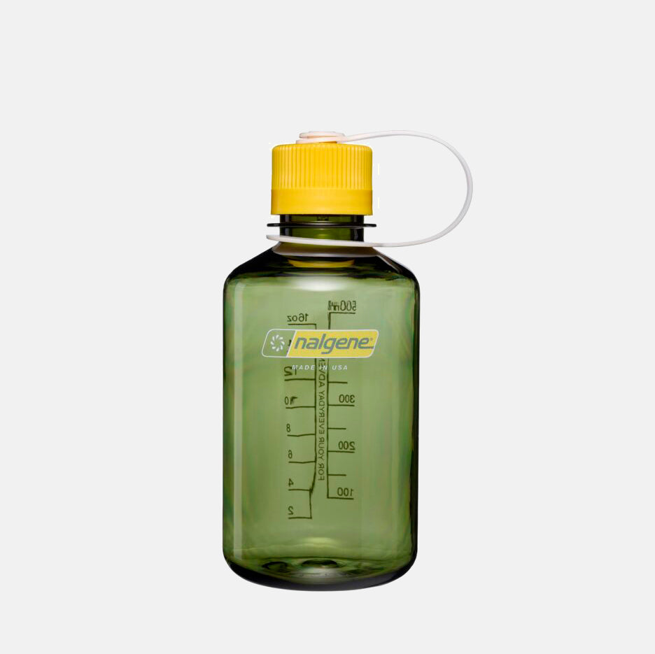 500ml Narrow Mouth Sustain Water Bottle Oil Green Freesia