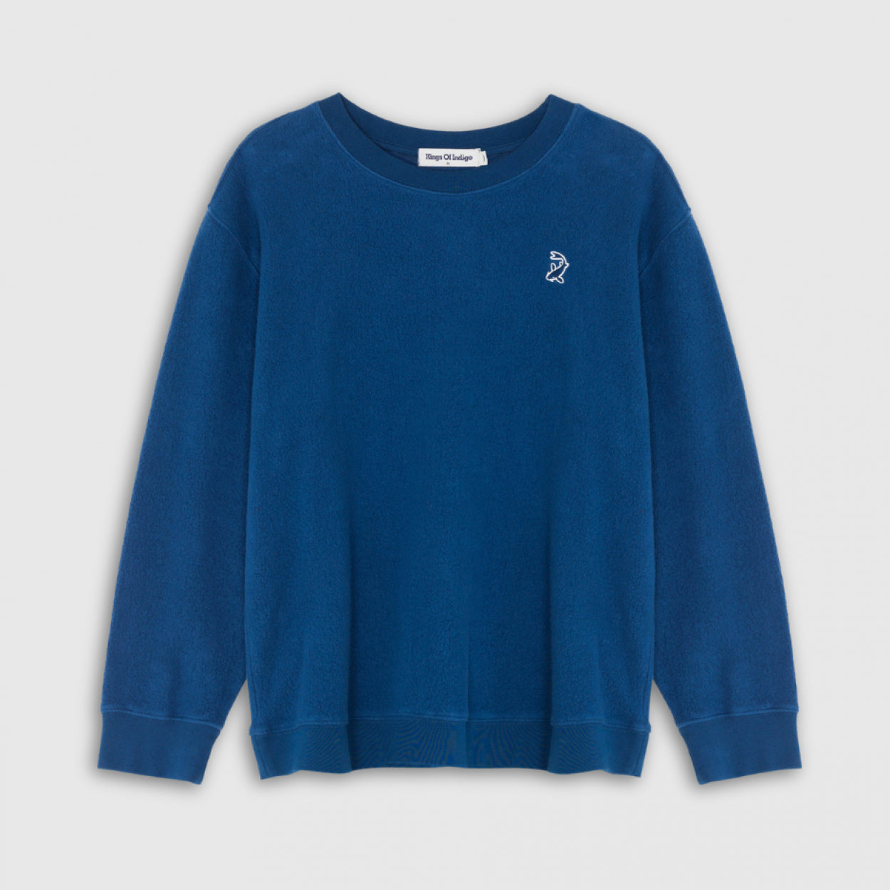 Neil Embroidery Electric Blue Carp - KINGS OF INDIGO