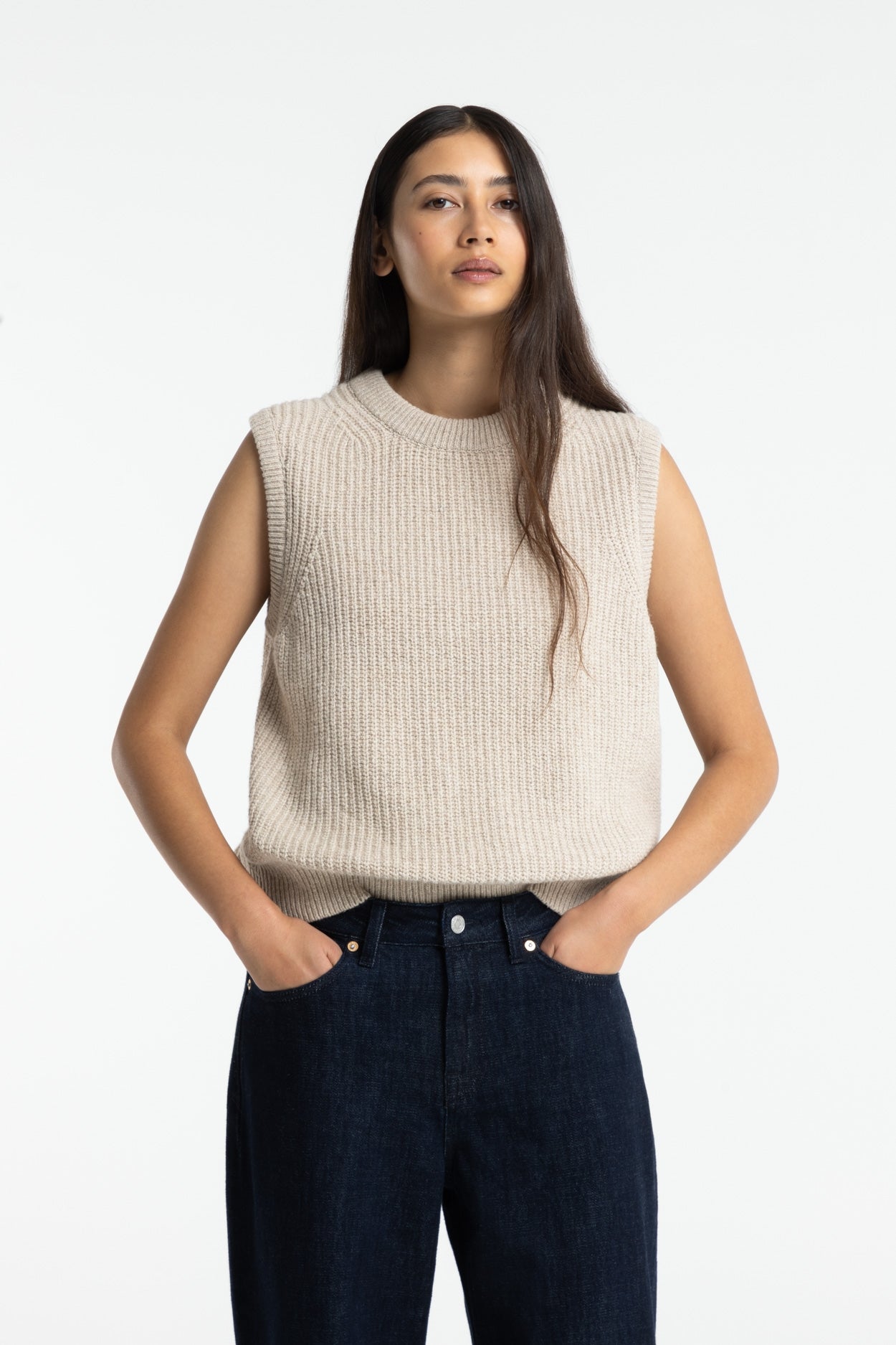 Nimyo Recycled Wool Vest Fog
